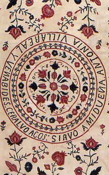 19th Century Pomegranate Embroidery from the Americas