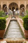 Fountain in the generalife Palace, Alhambra.