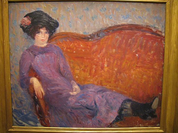 The Purple Dress , by William Glackens